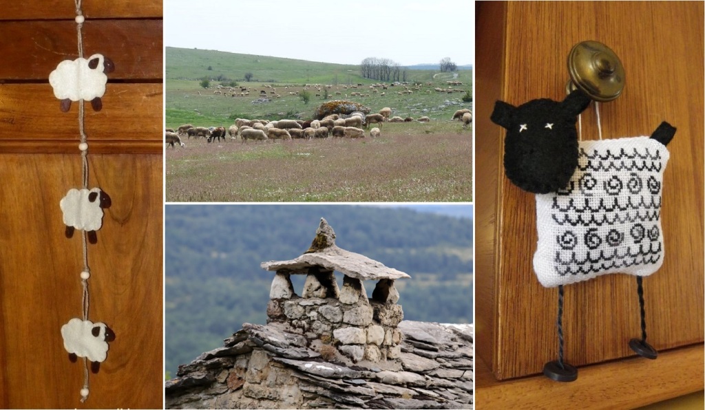 montage photos avec ornements moutons 